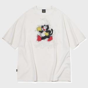 HELLO SPOTTY 피그먼트 반팔티 크림