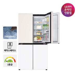 [혜택가209만원대]LG 디오스 오브제컬렉션 STEM 얼음 냉장고 매직스페이스 T875MEH141
