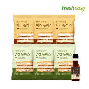 [내일도착/프레시지] 최현석셰프의 돈까스 2종 6팩 SET(7겹3+치즈3+트러플 소스1 )
