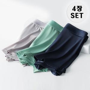 [4개세트] 빅사이즈 남성 무지 사각팬티 사각드로즈 남성팬티(2color)