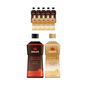 할리스 시그니처 아메리카노 550ml, 6입, 1개+바닐라딜라이트 로우슈거 450ml, 6입, 1