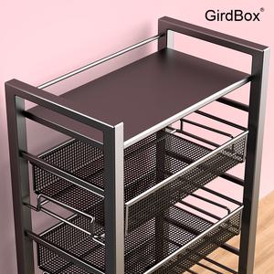 선반 수납선반 다용도 GirdBox 이동식 철제 주방 욕실 모듈 선반장 3단