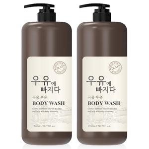 우유에빠지다 대용량 바디워시 바디클렌저 1500ml 2개