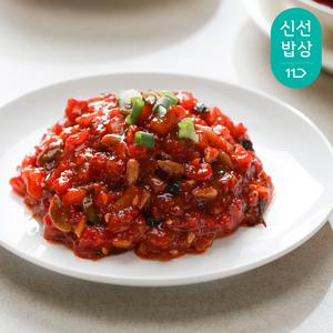 [품질보장][이광석장인]비빔오징어젓 1kg 밥도둑 참기름 반찬 젓갈 대용량 밥맛