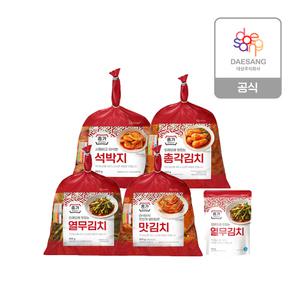 종가 총각김치850g 外 별미김치4종 3개 골라담기 + (증)열무김치400g