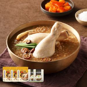 바른 닭다리삼계탕 600g 3팩+사골곰탕 300g 2팩