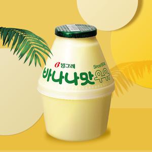 빙그레 단지우유 240ml 12개 바나나맛