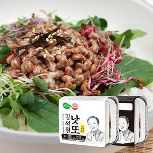 맑은물에 김석원 낫또 40팩 (백태 36팩 + 쥐눈이콩 4팩)
