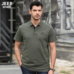 JEEP 남성반팔티 비즈니스 캐주얼 스포츠 라펠 40대 50대 남성반팔티셔츠