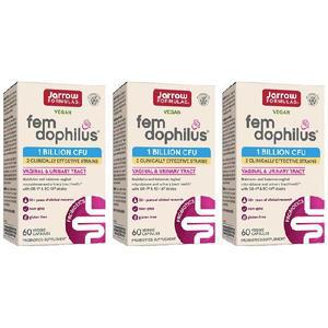3개 Jarrow Formulas 자로우 포뮬러스 여성유산균 펨도피러스 10억 60정 상온보관가능