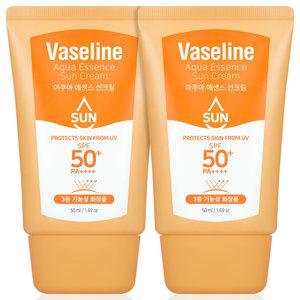 C2Y 바세린 에센스 선크림 50ml 2개 수분 자외선차단제 SPF50+ PA++++