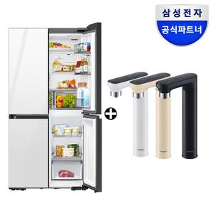 삼성전자 삼성 비스포크 냉장고 정수기 세트 키친핏 양문형 클린화이트 직수 빌트인 R