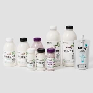 철원 삼막골목장 디어팜 유기농 수제요거트(수제, 무가당, 블루베리) 500ml