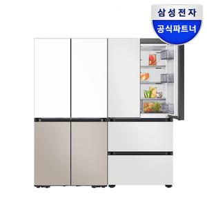 삼성전자 삼성 비스포크 키친핏 냉장고 김치 4도어 세트 63R2ZG + RQ42 메탈 AI 인버터