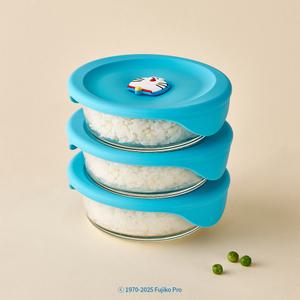 도라에몽 바로한끼 밥용기 355ml 3P 세트 스팀홀 냉동밥 보관용기