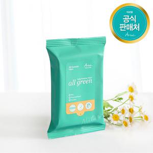 [공식] 아리얼 클린앤세이프 올그린 데일리 페미닌 와입스_20매