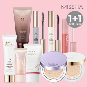 [20%+T11%]미샤 선&색조 썸머페스티벌 Up to 1+1 /선크림/쿠션/팩트/비비/클렌징 외