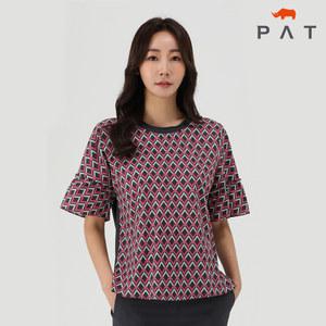 [PAT 여성] 프린트패치 티블라우스_1I45304