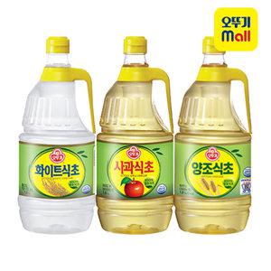 [본사직영][3+3] 오뚜기 화이트/양조/사과 식초 베스트셀러 1.8L 6개 골라담기
