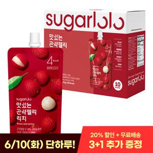 [인테이크] 슈가로로 무설탕 맛있는 곤약젤리 리치 150g*10팩