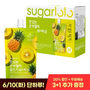[인테이크] 슈가로로 무설탕 맛있는 곤약젤리 골드키위파인  150g*10팩