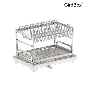 스텐식기건조대 GirdBox 싱크대선반 주방용품 스테인레스 부착식