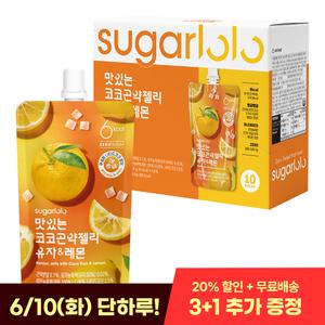 [인테이크] 슈가로로 무설탕 맛있는 코코 곤약젤리  유자&레몬 150g*10팩