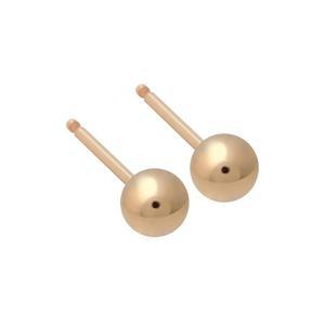 베이직 4mm 볼 14K 골드필드 일자 침 귀걸이