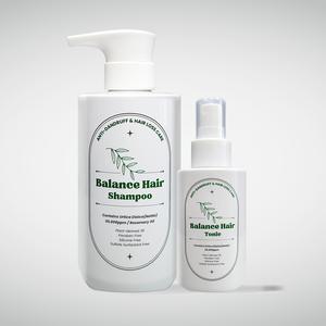 [SET] 탈모 완화 밸런스 헤어 샴푸 500ml+헤어토닉 120ml 비듬샴푸 두피케어 탈모영양