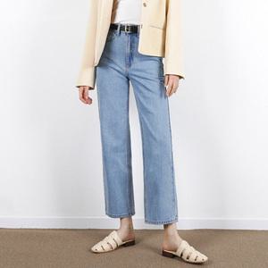 브로드 데님 / 3단계 사이즈 S, M, L / 일자 와이드핏 청바지 고퀄리티 / 연청 중청 진