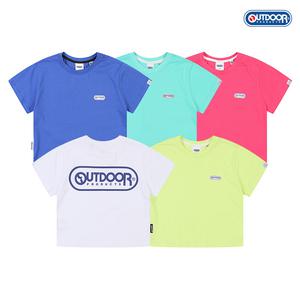 [아웃도어프로덕츠] 여성 스몰로고 크롭 티셔츠 (5COLORS)