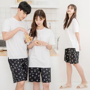 시원한 인견 쿨 잠옷바지 여름 반바지 남성 여성 공용 커플 5부 9부 편한 파자마 원마