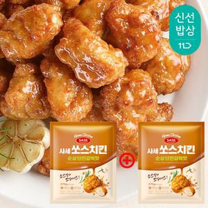 [임박특가] [소비기한 25년08월07일] 사세 쏘스치킨 순살 단짠갈릭맛 375g 2봉