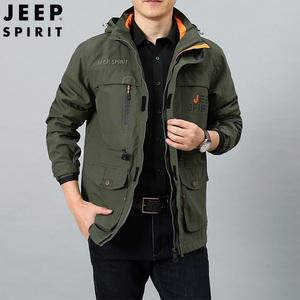 JEEP 남성 겨울 야상점퍼 낚시 캠핑 아웃도어 점퍼