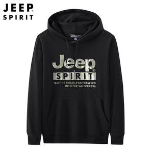 JEEPspirit  남성 청년 봄 가을 캐주얼 후드 스웨트 셔츠 긴소매 넉넉한핏