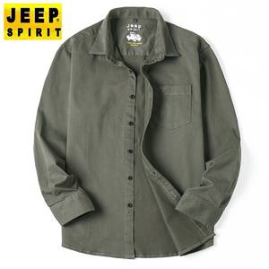 JEEP SPIRIT 지프 스피릿 남성 셔츠 긴소매 야외 등산 캐주얼 남자 셔츠