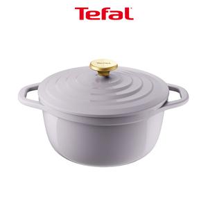 테팔 인덕션 세라믹 에어 주물냄비 프렌치라벤더 24cm