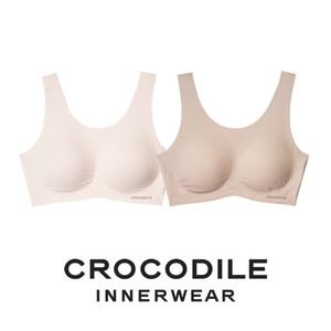 [크로커다일] 감탄브라 소프트핏 쉘론 U넥 패드일체형 브라2종  라이트베이지 다크베이