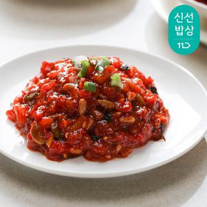 [품질보장][이광석장인]비빔오징어젓 1kg 밥도둑 참기름 반찬 젓갈 대용량 밥맛
