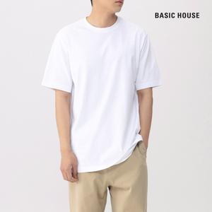 베이직하우스 레이어드라운드반팔티셔츠_일반기장 LATS0114
