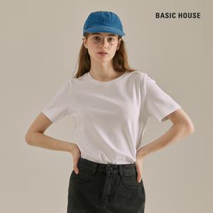 여성40수반팔라운드넥티셔츠 LATS0211