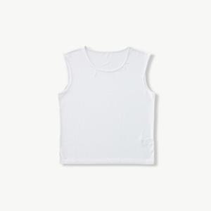 [STCO][AIRBIZ] 라운드넥 슬리브리스 티셔츠 화이트 (슬림핏)-SNSTSWVZ01