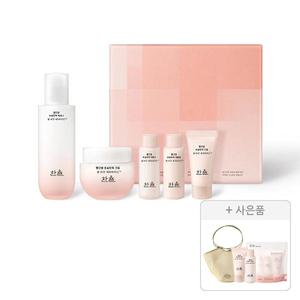 한율 빨간쌀 보습탄력 에센스 크림 2종 세트, 1개 + 증정(보습탄력 3종 키트, 1개 + 에