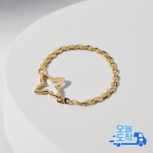 14K 필리아 참 체인 금 반지