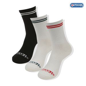 [아웃도어프로덕츠][3PACK] 여성 스트라이프 미드랭스 삭스