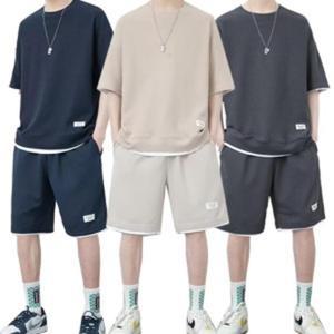 남녀공용 트레이닝 상하의세트 반팔 반바지 오버핏 세트 4 color