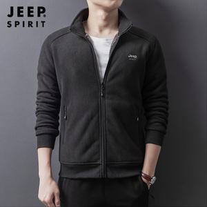 JEEP 남성 도톰한 플리스 집업 점퍼 카디건