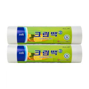 크린랩 위생 비닐 롤백 특대형 35cmx45cm 500매 2개 (총1000매)