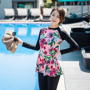 조이마담S7006 프릴 수영복 세트 50대60대중년여성 빅사이즈래쉬가드