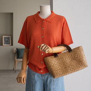 (안나앤플러스) A. 할리 부클 카라 가디건[가디건D0204H01] 빅사이즈